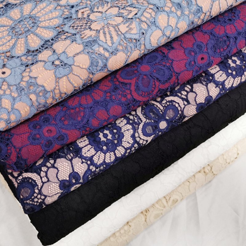 Lace Trim Eyelash Placement Lace Fabric for Apparel Wholesale Supplier 12